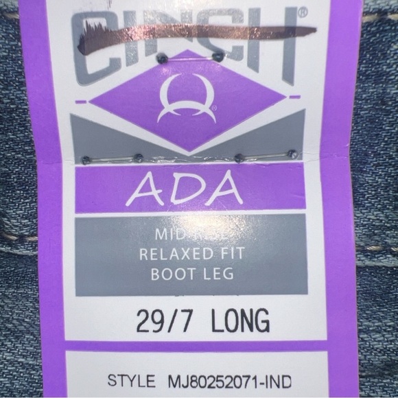 CINCH WOMEN'S WESTERN ADA MEDIUM WASH DENIM JEANS | NEW/NWT!!🤠🩷👖 - Picture 10 of 12